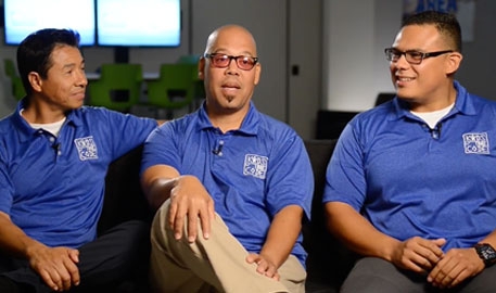 Founders Alfonso Anaya, Oat Person, and Jose Navarrete of Kids That Code.